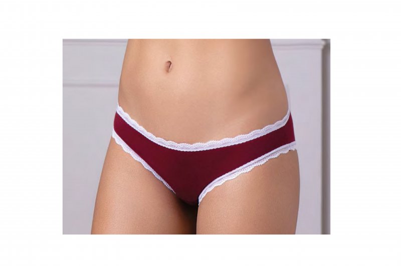 Cotonella dámské kalhotky GD254 OE 2PACK bordeaux/šedé | Vermali.cz